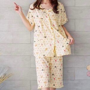 [NWOT] HULAPET Shiba Inu / Chihuahua Dog Pattern Summer Pajama Set